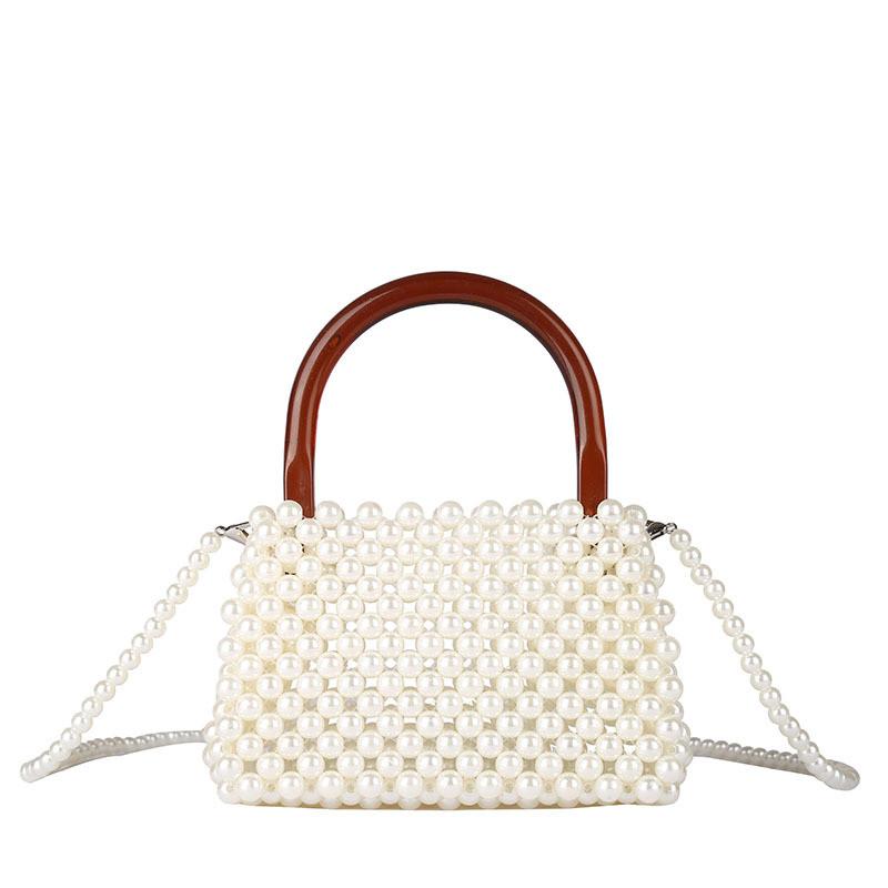 IELGY Sweet Princess Shoulder Bag Pearl Chain Crossbody Bag