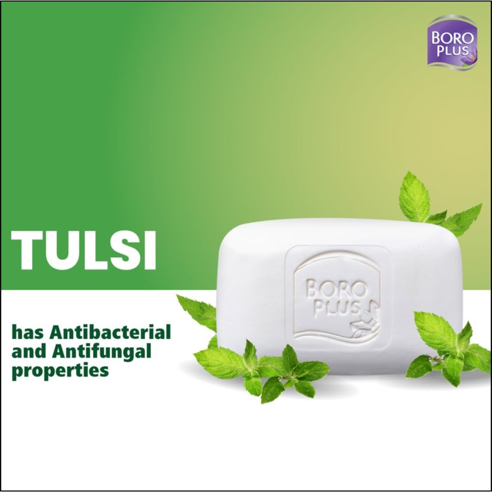 Boroplus Antiseptic Moisturising Bathing Soap With Aloe Vera Neem Tulsi 125G X 6 For Soft Smooth Skin