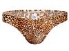 DauStage Leopard Size Men's T-Back Panties, Print, Underwear, 2-Pack (12, 2-Color Set, L)