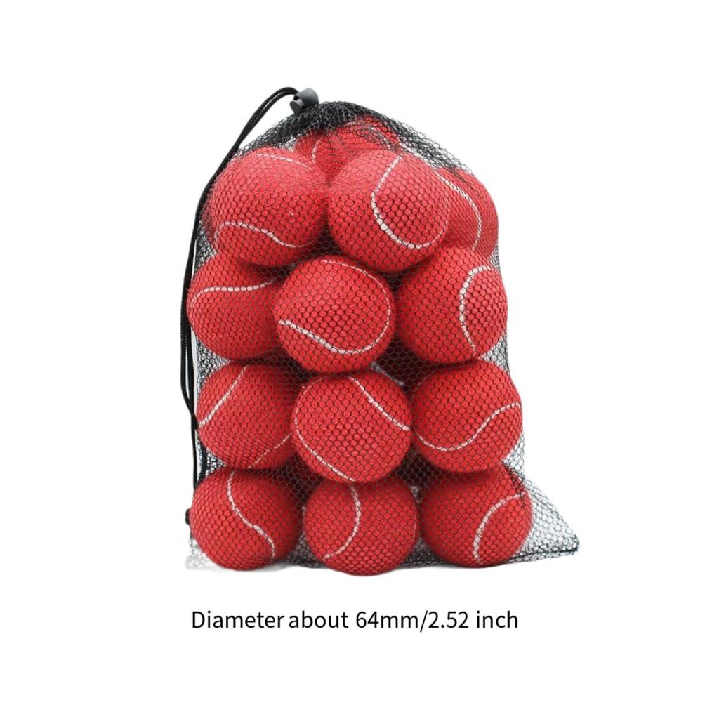 20x Tennis Balls 6.4 cm Diameter Pet Dog Tennis Balls Training Balls for Games Beginners Entertainment Outdoor Racquet Sports