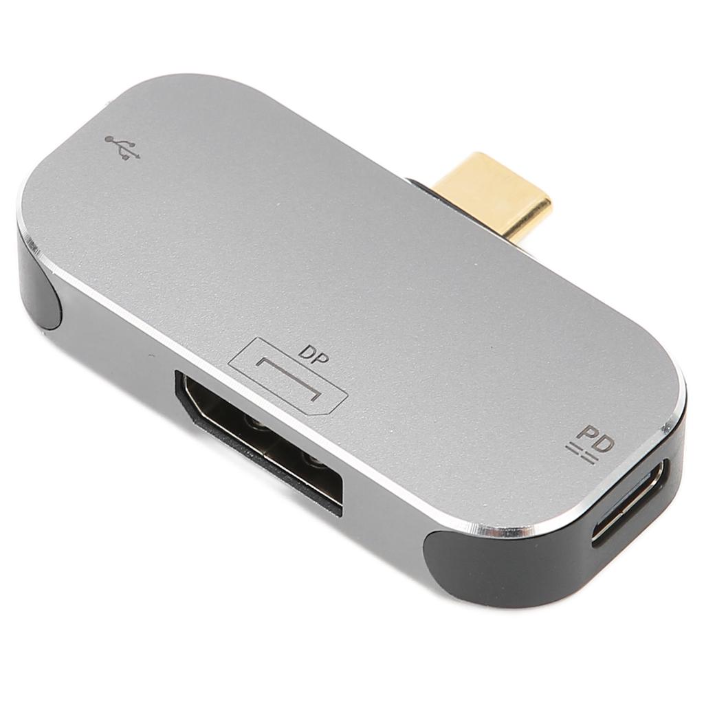 USB C To DP Converter Multifunctional Plug and Play Portable Size High Speed 3 In 1 USB C To DP