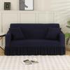 Solid Color Elastic Sofa Cover With Skirt Home Decor Non-slip Slipcover Furniture Couch Protector Cover