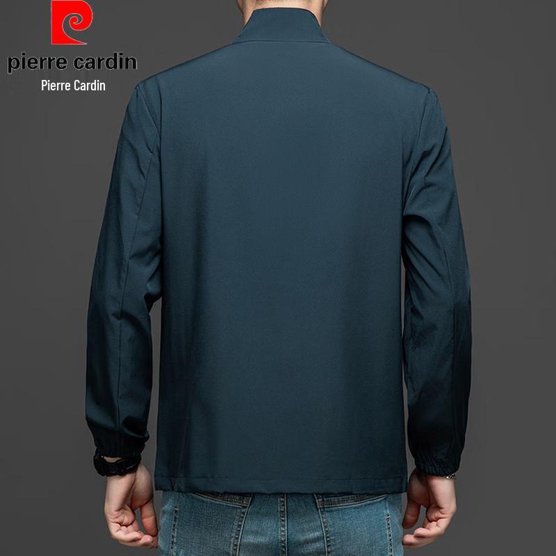 Pierre Cardin Men's Lightweight Ice Silk Stand Collar Jacket
