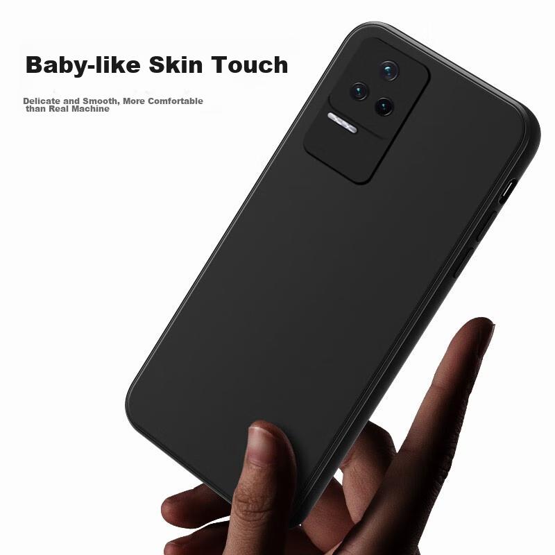 Phone Case for Redmi K50/K50 Pro, Protective Cover for Redmi K50/K50 Pro, Shockproof Ultra-Thin Soft Elegant BlackUpgraded Cloud-Feel Silicone