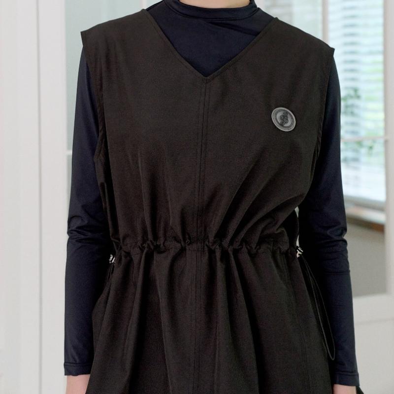 Playboo V Neck Vest Summer Black