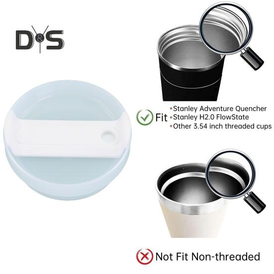40-oz-Becher, Klappdeckel mit Strohhalm, auslaufsicher, spritzwassergeschützt, auslaufsicherer Becherdeckel, wiederverwendbare Abdeckung, BPA-frei, spülmaschinenfest, universeller Becherdeckel
