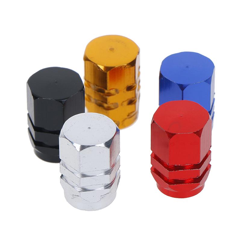 4Pcs Mini Tire Wheel Rims Stem Air Valve Caps Tyre Cover Car Truck Bike