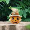 Funny Pumpkin Head Figurines Resin Miniature Statue Ornament Creative Pumpkin Elf Sculpture  Bonsai