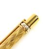 Great Cartier Ballpoint pen Must de Cartier Trinity Wave Pattern Twist Type gold Used