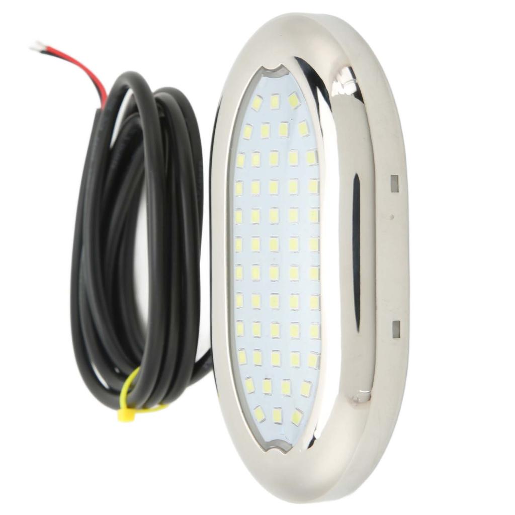 12V Boat Underwater Light 54 LED Strong Sealing IP68 Waterproof Yacht Rear Lights for Caravan RV Bathroom Hallway