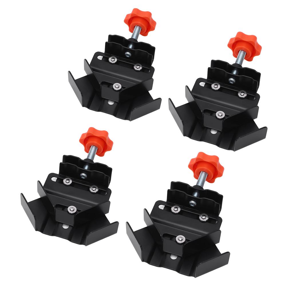 4PCS Corner Clamp Thickened Open Type 90 Degree Right Angle Adjustable Swing Jaw Clamp for