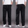 Pantaloni cargo da uomo Primavera Autunno Elastico in vita con coulisse Tinta unita Casual Allentato Tasca grande Pantaloni morbidi da uomo a gamba larga dritta Abbigliamento da uomo