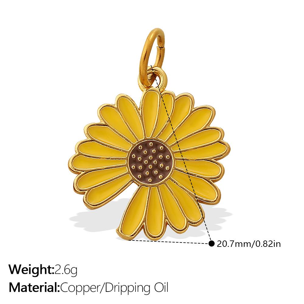 Cartoon Color Oil Drop Pendant Accessories Cute And Diverse Ice Cream Flower Diy Earrings Pendant