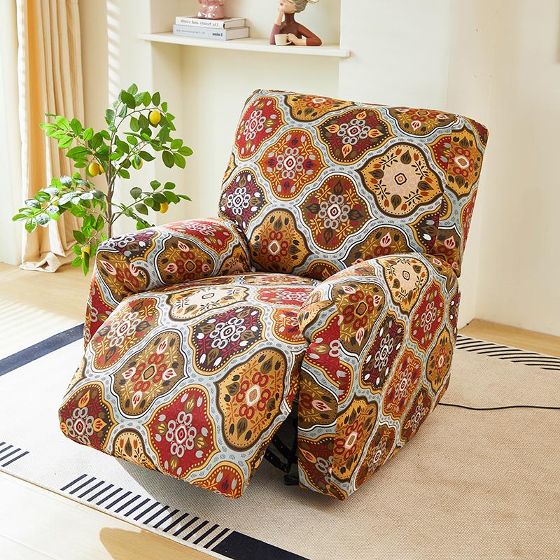 Recliner Chair Covers 4-Pieces Flexible Reclining Chair Protector Gentle Reclining Chair Furniture Cover Sofa Shield With Flexible Bottom