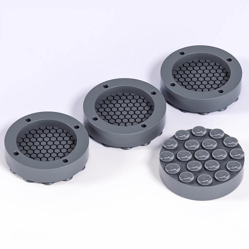4Pcs Universal Anti Vibration Feet Pads Washing Machine Non-Slip Fixed Pads Furniture Rubber Foot Mat Silent Lifting Base as the picture