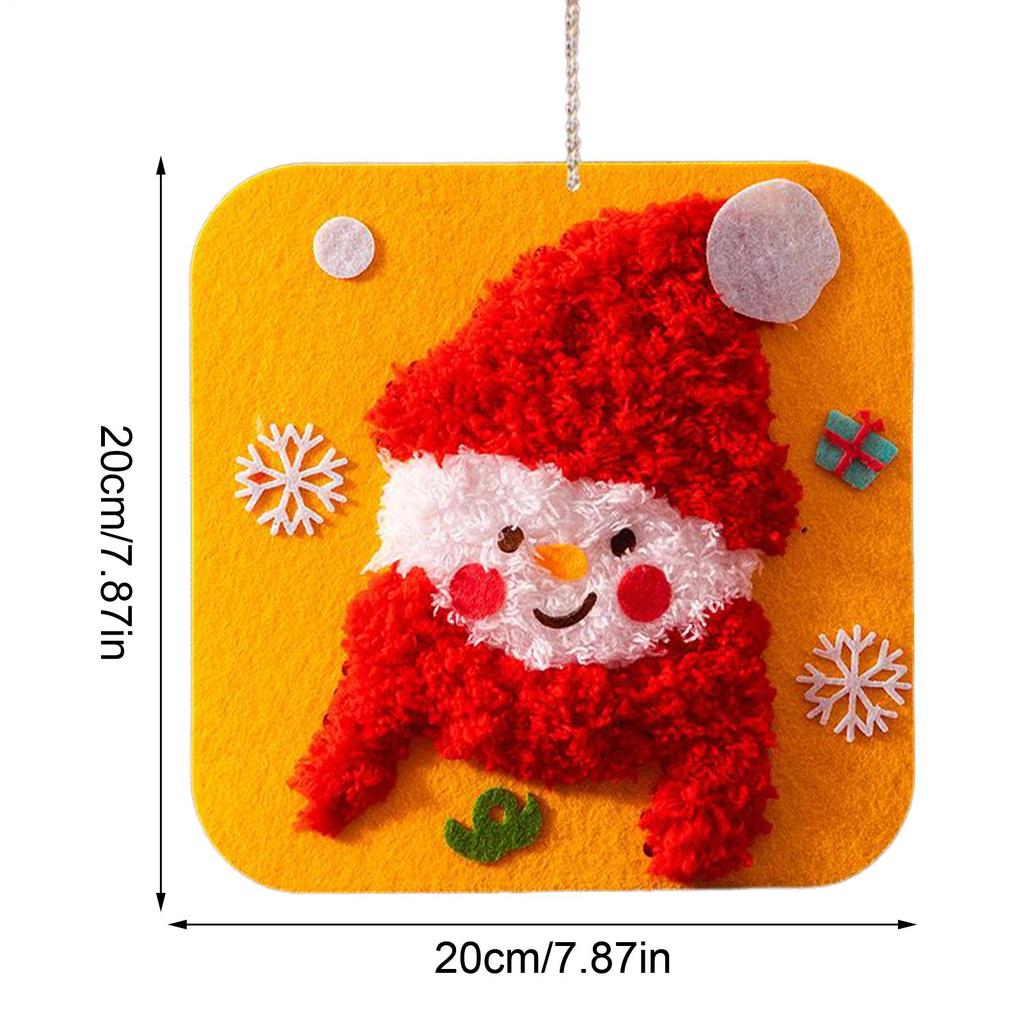 Beginner Sewing Kit For Kids Easy DIY Christmas Theme Crafts DIY Embroidery Kit For Birthday Girls Boys Kids Beginners Ages 4-12