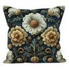Artistic Floral Print Pattern Home Decor Pillowcase Bedroom Living Room Sofa Decoration Polyester Cushion Cover With Zipper