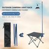 Outdoor Aluminum Alloy Lamp Holder Camping Portable Foldable Light Hanging Small Lamp Pole Camping Lamp Bracket