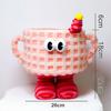 Cartoon Storage Basket with Eyes Legs Large Capacity Vibrant Color Adorable Storage Box Multi-functional Organizer