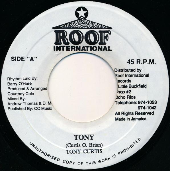 

7inch Record TONY CURTIS Tony NONE ROOF INTERNATI Jamaica Reggae Ska Dub Used