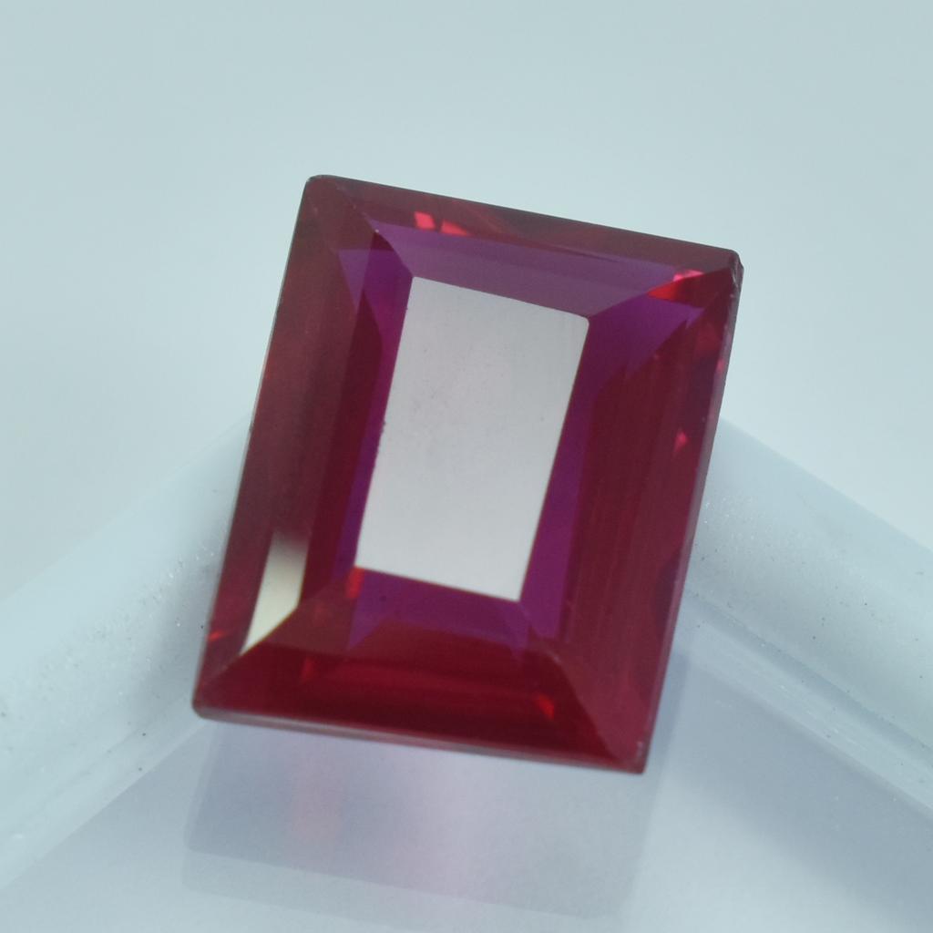 Red Ruby 8.45 Ct Emerald Cut Natural Loose Gemstone CERTIFIED
