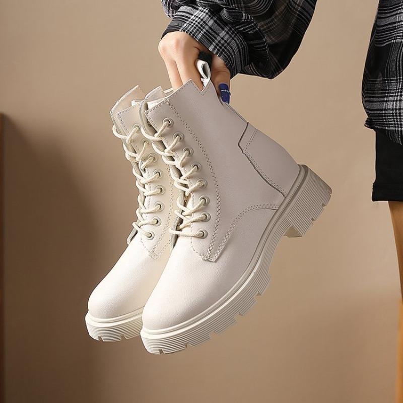 Martin boots women's new autumn and winter shoes platform boots short boots snow cotton shoes velvet