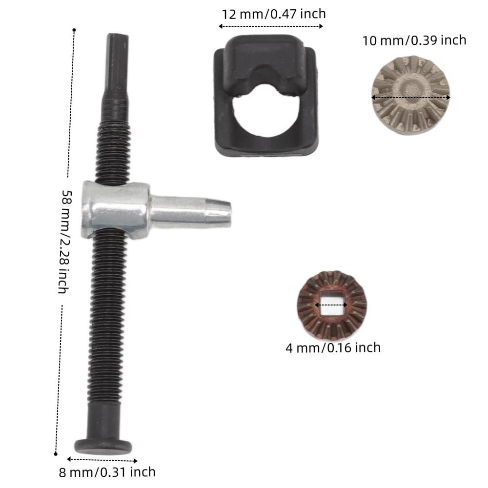 3SET Dark Silver Chainsaw Tensioner Kit Chainsaw Repair Assembly for CS370 CS400 CS4200ES
