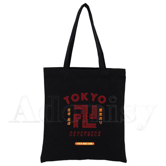 Tokyo Revengers Hanagaki Takemichi Ken Ryuguji Haori Kimono Women Shopping Canvas Bag Tote Eco Harajuku Shopper Shoulder Bags