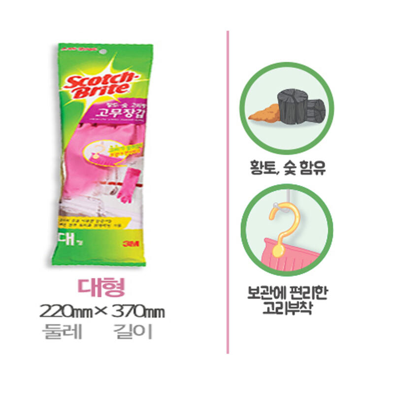 Large rubber kitchen gloves for dishwashing, kimchi making, and ring-shaped kitchen gloves