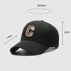 Men Embroidered Letter Baseball Cap Women Black Cap Spring Summer Ponytail Panama Cap Snapback Hat Sun Visor Hats Fishing Hat Peak Cap