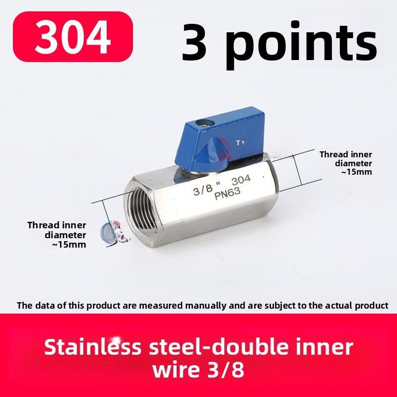 Brass Mini Ball Valve 1/4 and 3/8 Female X Male Shut-Off Valve Switch Control for Water Pumps Tanks Outdoor Faucet Air