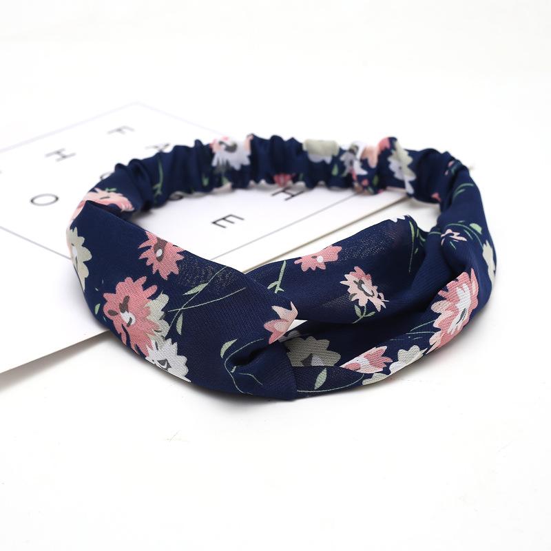 Fashion Bohemian Headband Print Hairbands For Women Girls Vintage Cross Knot Turban Bandanas Headwear Hair Accessories