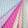 Wide 150cm Ultrasonic Embossed Diamond-shaped PU Leather Fabric Lining Free Clothing Handbags Designer Sewing Accessories