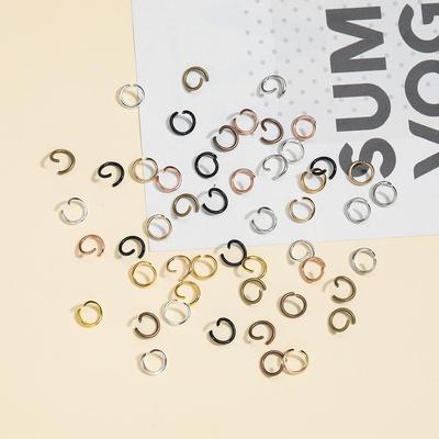 Open Jump Rings for DIY Jewelry: Single Loop O-Ring Connectors for Bracelets and Necklaces