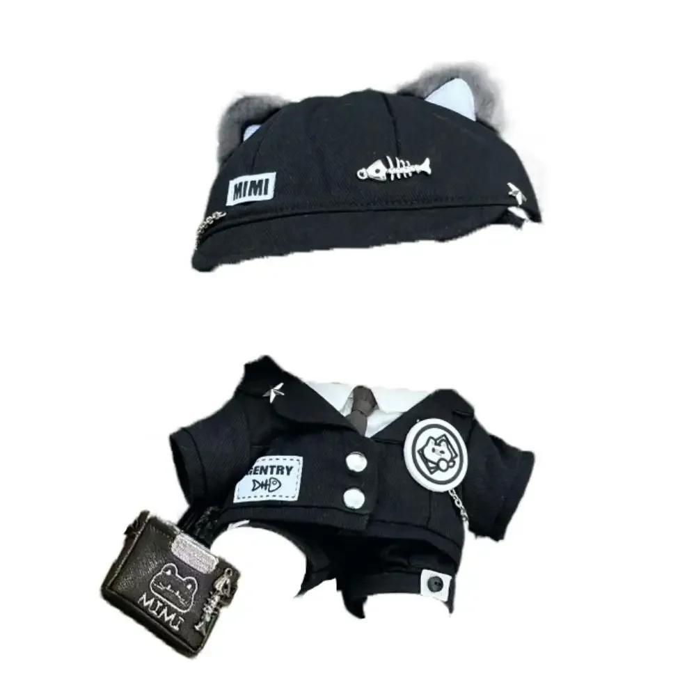 

20 см Хлопковая кукольная одежда Плюшевая кукла DIY Одежда Форма с кошачьими ушками Толстовка Крутая куртка Аксессуары для кукол без атрибутов