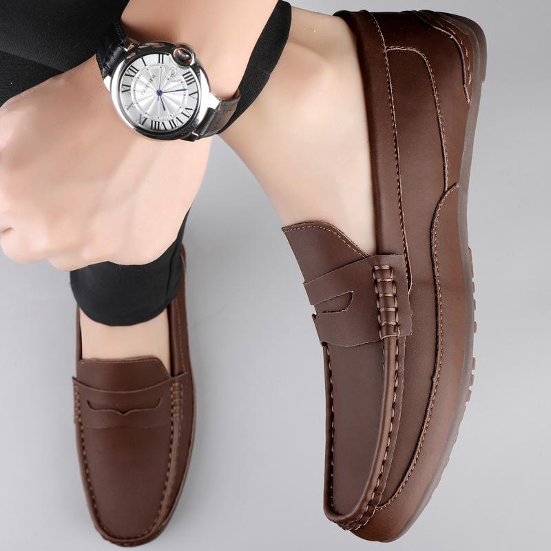 Mode Mode Herren Freizeitleder Slipper Schuhe Designer Slip-on Büro Business Schuhe Marke Hohe Qualität Dating Formelle Party Schuhe