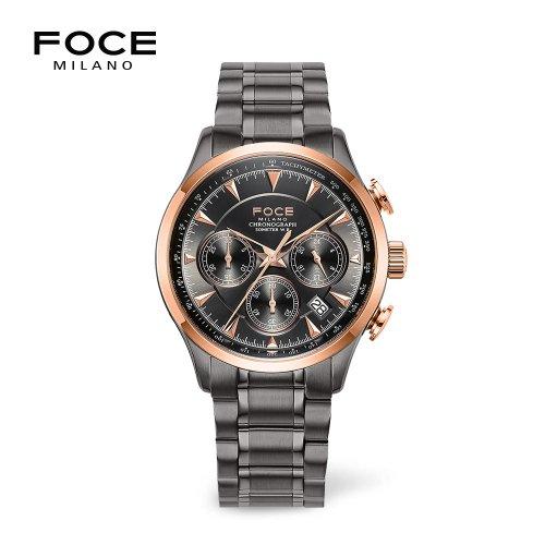 

[FOCE] FOCE 43mm Men s Chronograph Metal Watch FM7556GRG FREE