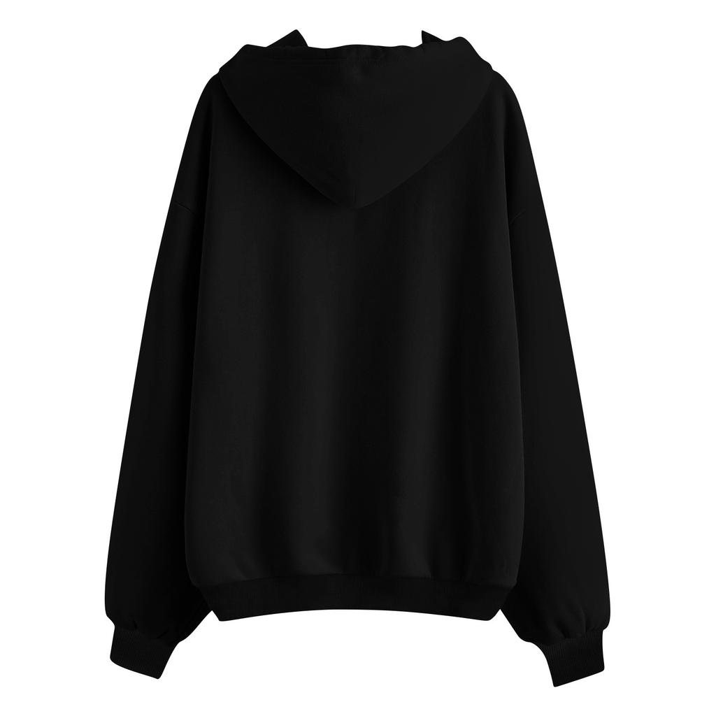 Women's Solid Color Zipper Sweatshirt Tops Daily Casual Jacket