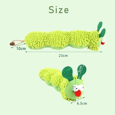 Plush Catnip Toy Sound Squeaky Chew Teeth Cleaning Kitten Teething Safe Materials Machine Washable Fun Soft and Durable Pet Toys