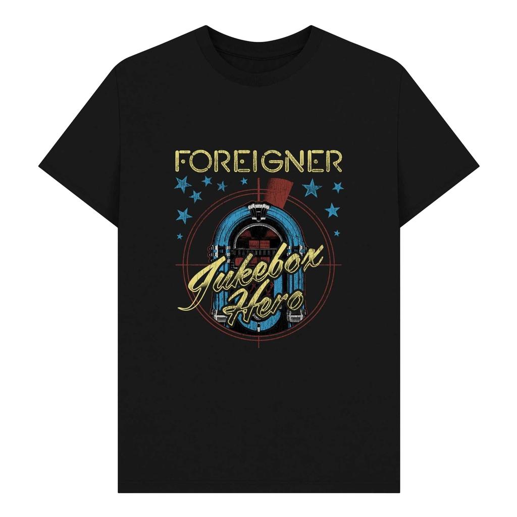 Foreigner Unisex Adult Jukebox Graphic T-Shirt