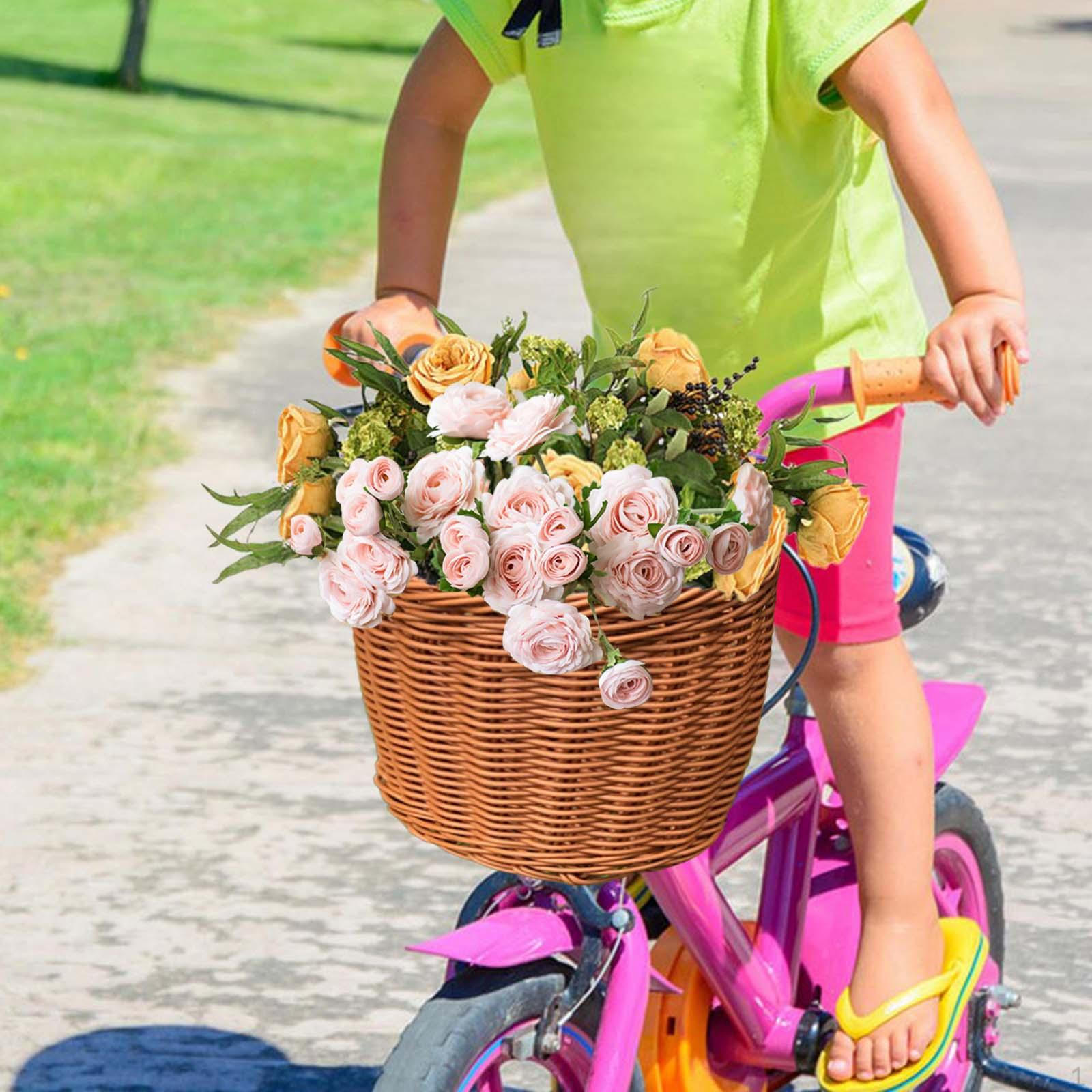 

Детская велосипедная корзина, велосипедный руль, велосипедные аксессуары, корзина-органайзер, грузовой коричневый