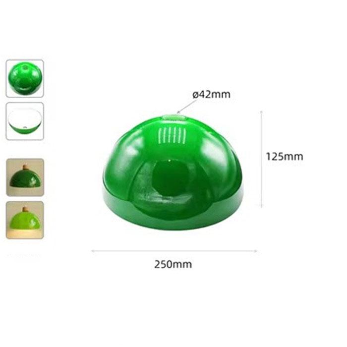 Decor 55mm 42mm Opening Green Glass Lamp Shade Replacement with Reverse or Flat Hole Fitter for Floor Light Table Lamp Cover