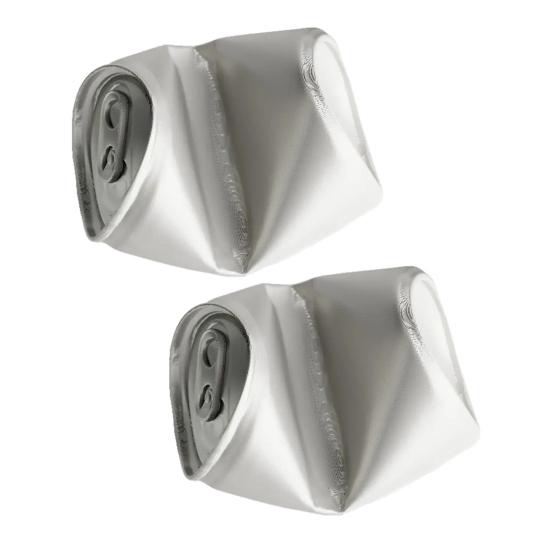 2Pcs Mobile Phone Stand Crushed Can Design Phone Holder Desk Nightstand Shelf Stand for Video Calls Streaming