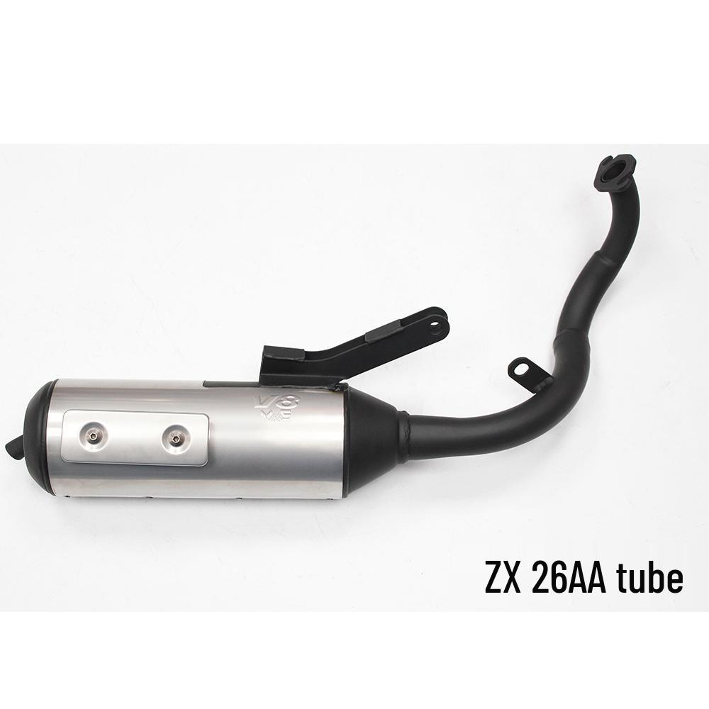 Taiwan V8JOG50JOG90 Street Racing Modified Exhaust Pipe – W004 Straight Row, 11 Sections