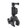 Round-Tube Camera Mounting Clamp with Locking Knobs and Side Threaded Mounts for Organized Accessory Attachment