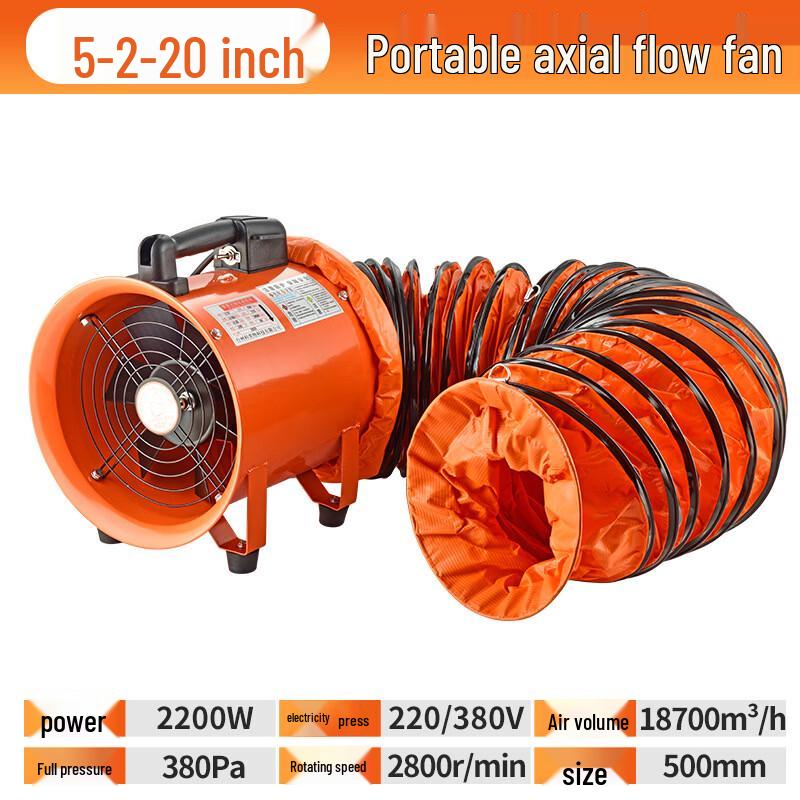 Junpinjia Portable Axial Flow Ventilator Fan