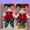 Charmante Handgefertigte Clownfigur Für Weihnachtsdekoration Plüschmaterial Festliches Geschenk Ideal Für Feiertagsstimmung
