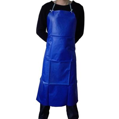 Blauer Verdickter Wasserdichter PVC-Schürze: Öl- und säurebeständig, ärmellos, ideal für die Arbeit im Gastgewerbe für Erwachsene.