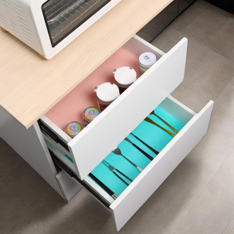 1Pcs Eva Waterproof Refrigerator Liner Mat Washable Mildew Kitchen Pad Anti-Oil Cabinet Drawer Placemat Heat-Insulat Fridge Mat