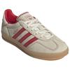 Adidas Originals Gazelle Abrasion Resistant Low top Skateboard Shoes Women's Beige Red JS1402